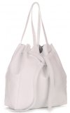 Bőr táska shopper bag Genuine Leather fehér 1158