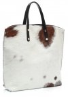 Bőr táska shopper bag Genuine Leather fekete 806576