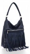 Bőr táska shopper bag Roberto Ricci tengerkék 19136