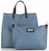 Bőr táska univerzális Genuine Leather kék 691756