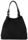 Bőr táska shopper bag Vittoria Gotti fekete V90047CH