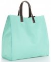 Bőr táska univerzális Genuine Leather menta 691756
