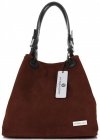 Bőr táska shopper bag Vittoria Gotti barna V90047CH