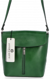 Bőr táska levéltáska Vittoria Gotti zöld VG2012