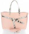 Bőr táska shopper bag Vittoria Gotti púderrózsaszín V5635
