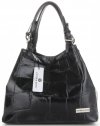 Bőr táska shopper bag Vittoria Gotti fekete V692754