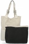 Bőr táska shopper bag Genuine Leather bézs 216