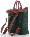 Bőr táska shopper bag Vittoria Gotti palackzöld V689746