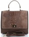 Bőr táska kuffer Genuine Leather földszínű 295