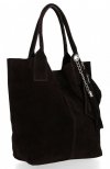 Bőr táska shopper bag Genuine Leather csokoládé 801