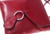 Bőr táska levéltáska Genuine Leather piros 6021
