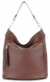 Bőr táska shopper bag Genuine Leather barna 1326