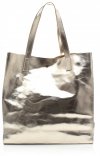 Bőr táska shopper bag Vera Pelle arany 205454