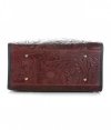 Bőr táska kuffer Genuine Leather bordó 214E