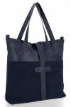 Bőr táska shopper bag Roberto Ricci tengerkék 18139