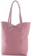 Bőr táska shopper bag Vittoria Gotti piszkos rózsaszín V299F