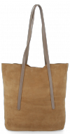 Bőr táska shopper bag Vittoria Gotti földszínű V6590C