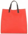 Bőr táska univerzális Genuine Leather málna 691756