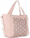 Bőr táska shopper bag Genuine Leather púderrózsaszín 5157