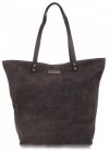 Bőr táska shopper bag Vittoria Gotti szürke V915
