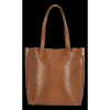 Bőr táska shopper bag Vittoria Gotti vörös VG803