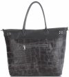Bőr táska shopper bag Vittoria Gotti szürke V691622