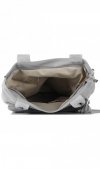 Bőr táska shopper bag Vittoria Gotti világosszürke V270