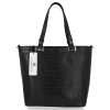 Bőr táska klasszikus Vittoria Gotti fekete V2395