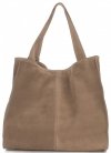 Bőr táska shopper bag Vittoria Gotti földszínű V501
