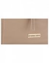 Bőr táska shopper bag Vittoria Gotti bézs V2