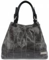 Bőr táska shopper bag Vittoria Gotti szürke V692754