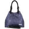 Bőr táska shopper bag Vittoria Gotti tengerkék V2053