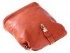 Bőr táska levéltáska Genuine Leather 217 vörös