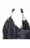 Bőr táska shopper bag Vittoria Gotti fekete V8420