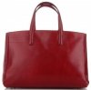Bőr táska kuffer Genuine Leather piros 3239