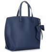 Bőr táska shopper bag Vittoria Gotti kék V6D BIGnje