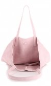 Bőr táska shopper bag Vera Pelle púderrózsaszín 601