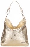 Bőr táska shopper bag Vittoria Gotti arany V23
