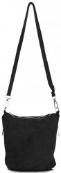 Bőr táska levéltáska Genuine Leather fekete 85A