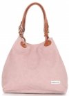 Bőr táska shopper bag Vittoria Gotti púderrózsaszín V2050