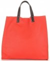 Bőr táska univerzális Genuine Leather málna 691756
