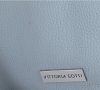 Bőr táska shopper bag Vittoria Gotti égszínkék V5701