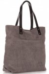 Bőr táska shopper bag Vittoria Gotti szürke V8267