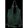 Bőr táska shopper bag Vittoria Gotti palackzöld B10