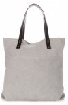 Bőr táska shopper bag Vittoria Gotti világosszürke V8267
