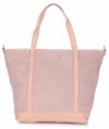 Bőr táska shopper bag Vittoria Gotti rózsaszín V2939
