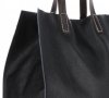 Bőr táska univerzális Genuine Leather fekete 691756