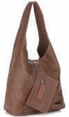 Bőr táska shopper bag Vittoria Gotti földszínű V8804
