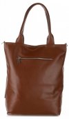 Bőr táska shopper bag Vittoria Gotti barna V270