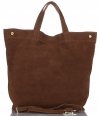 Bőr táska shopper bag Vera Pelle barna A19